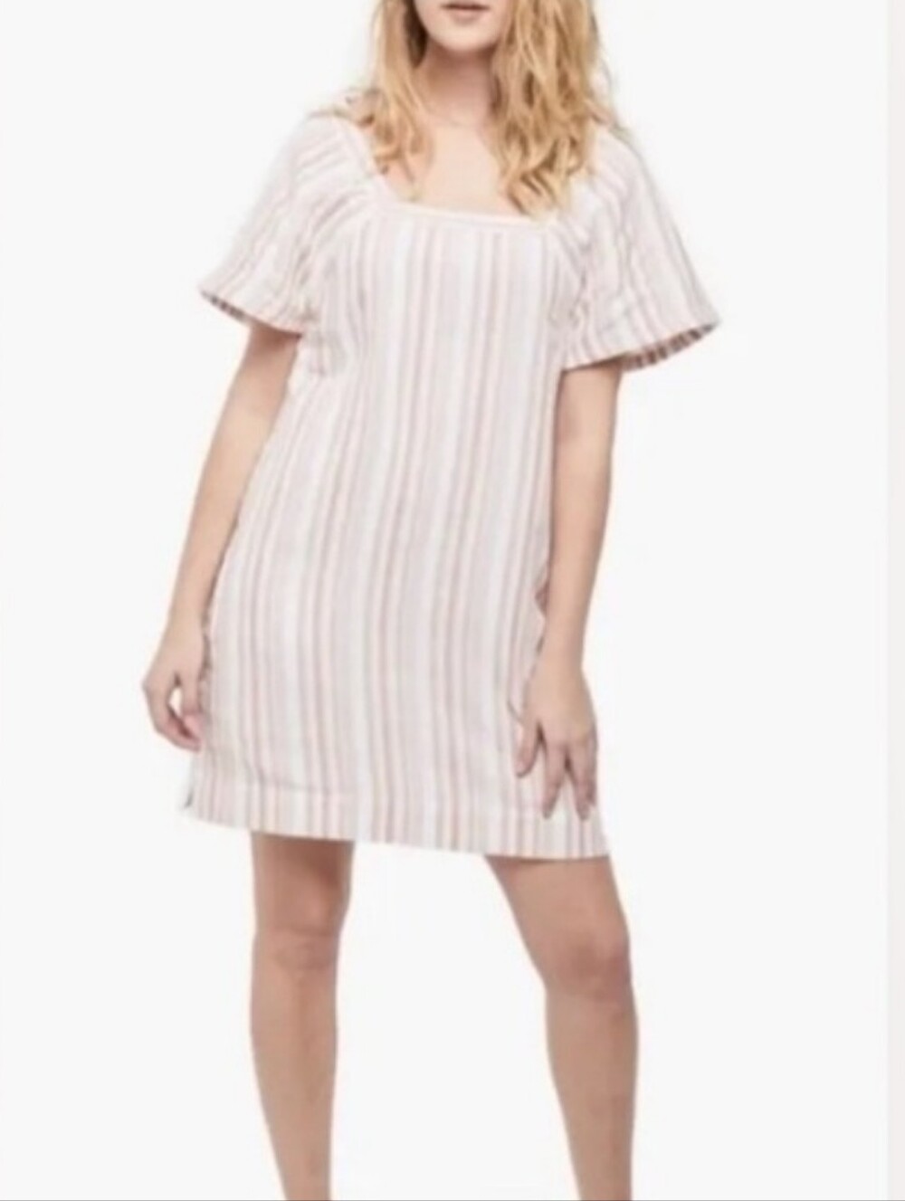 Able Rishu Square-Neck Dress, Size L